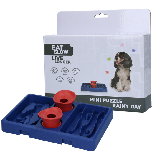 Eat Slow Live Longer Mini Puzzle – Interaktives Futterspielzeug für Hunde