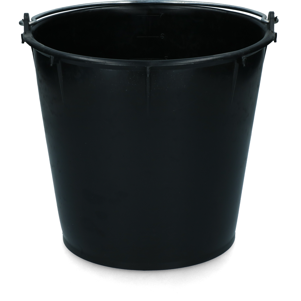 EimerPro 7 Liter Eimer Mit Griff Schwarz – Praktisches Design Mit Maßangaben