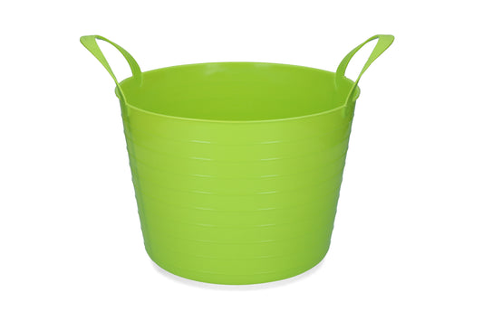 V-Trug Flexi Eimer Blau 14 l Limonengrün – Flexibles Material für Vielseitige Anwendung