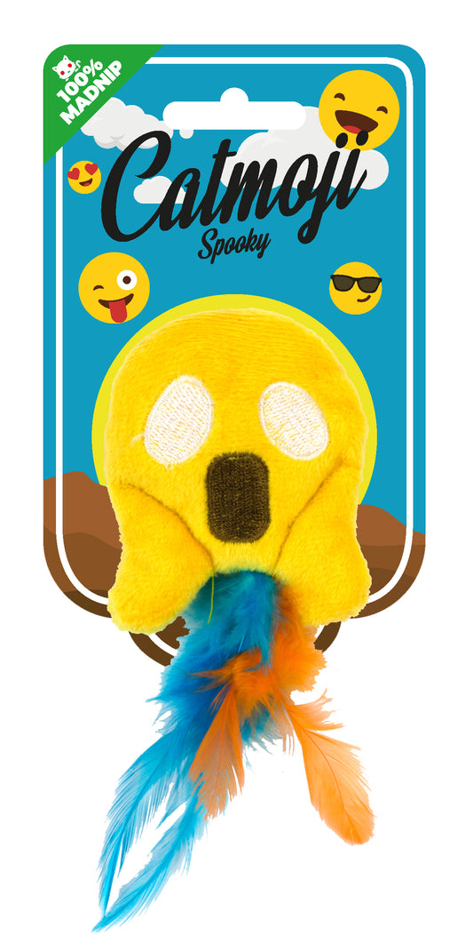 Catmoji Spooky – Weiches Fleece und Federn für Mehr Spaß