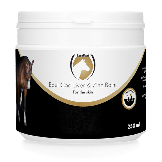 Excellent Horse Lebertran & Zink Salbe 250 ml – Hautpflegesalbe für Empfindliche Haut