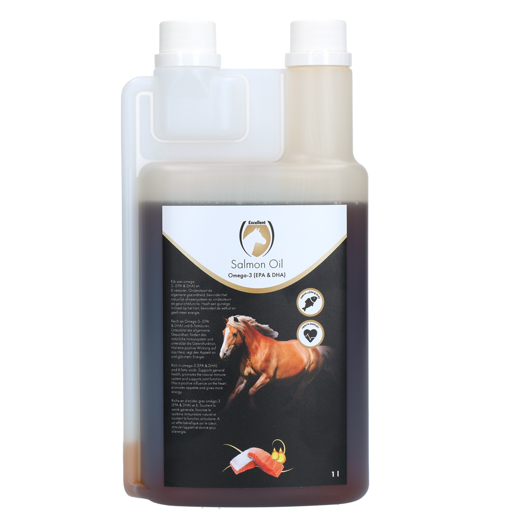 Excellent Horse Lachsöl 1 l – Reich an Omega 3 für Optimale Gesundheit