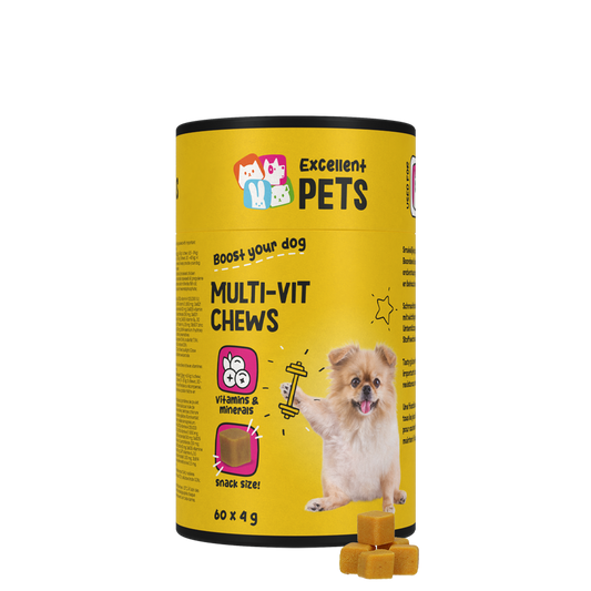 Excellent Pets Multi-Vit Kausnacks 60 Stück – Unterstützt Die Gesundheit Ihres Hundes