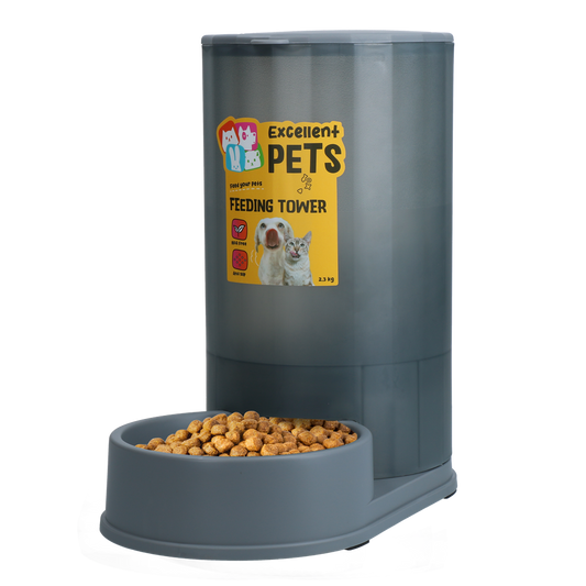 Excellent Pets Futterturm – Automatische Futterversorgung für Hunde und Katzen
