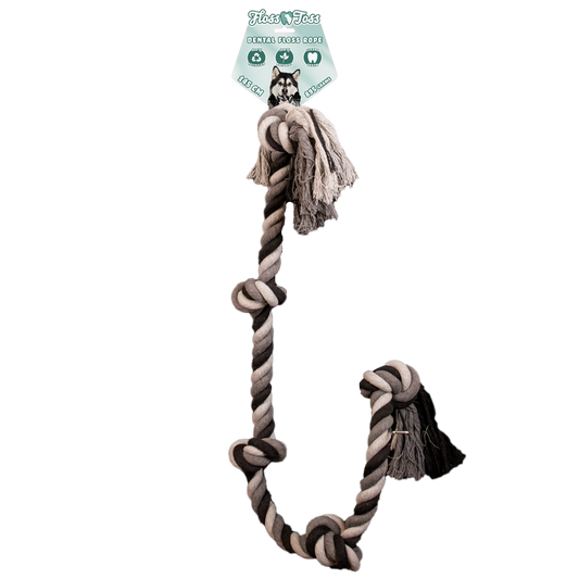 Floss Toss Dental Rope 5 Knot – Umweltfreundliches Spielzeug Für Hunde