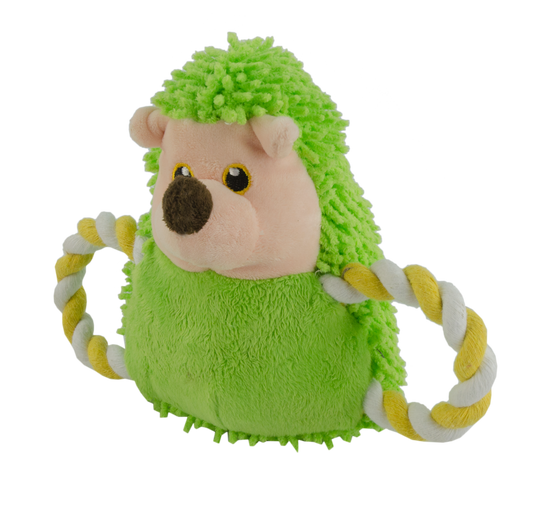 Fuzzle Hedgie Pull Me Grün – Super Weiches Kuscheltier Mit Quietscher
