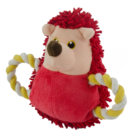 Fuzzle Hedgie Pull Me Rot – Super Weiches Kuscheltier Mit Quietscher