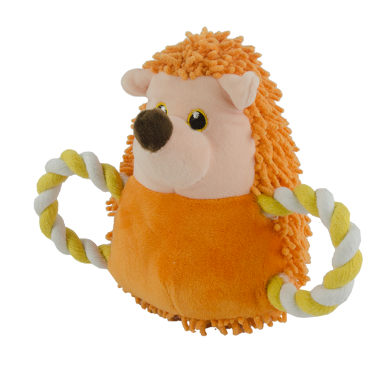 Fuzzle Hedgie Pull Me Orange – Weiches Kuscheltier Mit Quietscher für Mehr Spielspaß