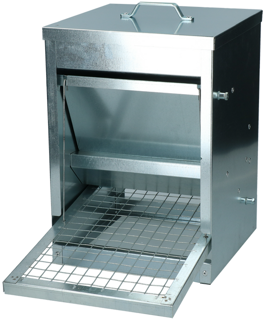 Gaun Geflügel Futterstation – Galvanisierte Metallkonstruktion für 5 Kg Futter
