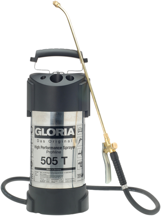 Gloria 505T 5L – Hochwirksames Edelstahl Spritzgerät mit Manometer