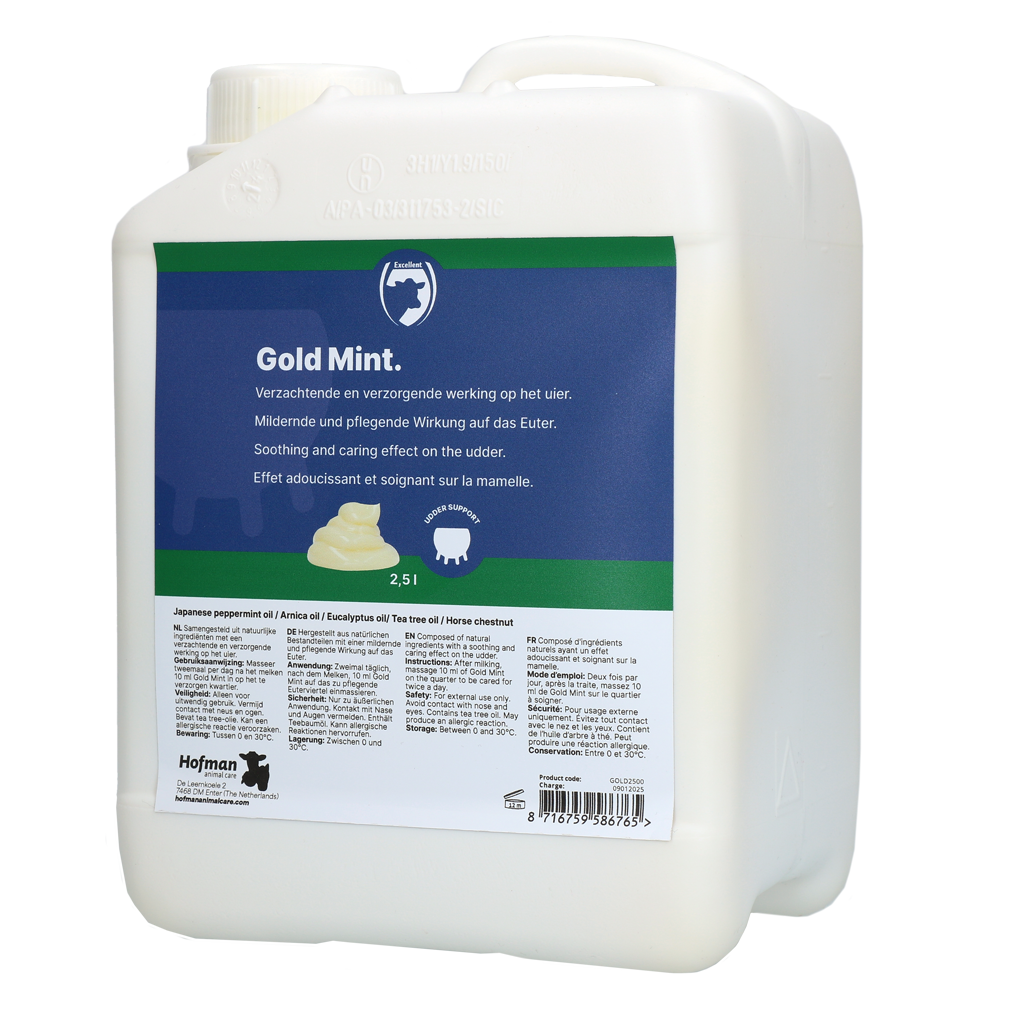 Excellent Gold Mint Bulkverpackung 2,5 L – Optimale Eutergesundheit für Milchkühe