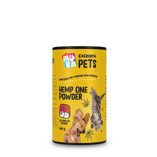 Excellent Pets Hemp One Powder 100 g – Unterstützung Der Darmfunktion Und Stressreduktion