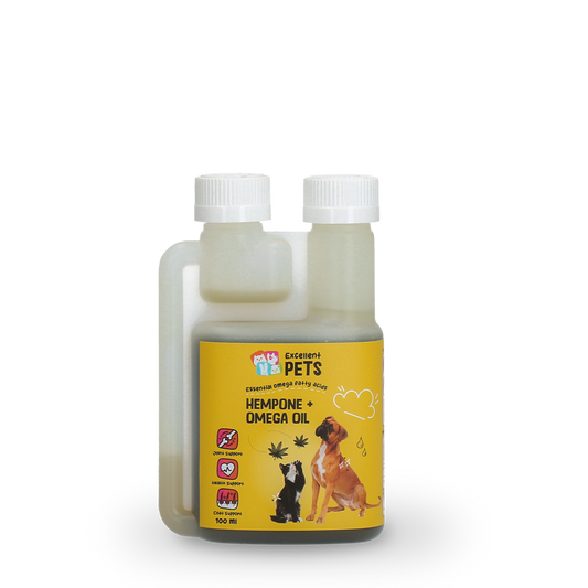 Excellent Pets HempOne Omega Öl 100 ml – Unterstützt Gelenke und Gesundes Fell