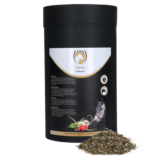 Excellent Horse Winterkräutermischung 1 kg – Unterstützt Stoffwechsel und Immunsystem