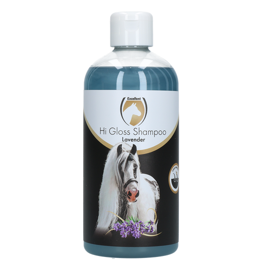 Excellent Horse Hi Gloss Shampoo Lavendel 500 ml – Hinterlässt Strahlenden Glanz