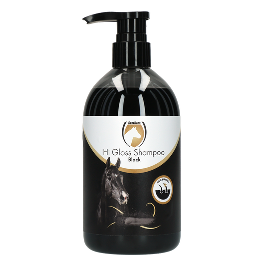 Excellent Horse Hi Gloss Shampoo Schwarz – Glanz und Volumen für Gesundes Fell