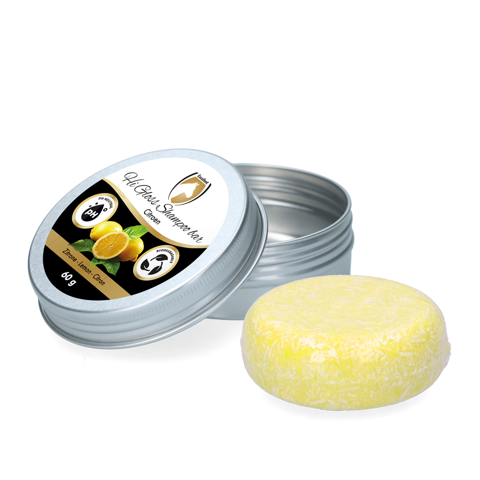 Excellent Horse Hi Gloss Shampoo Bar Zitrone – Hochreinigende Fellpflege
