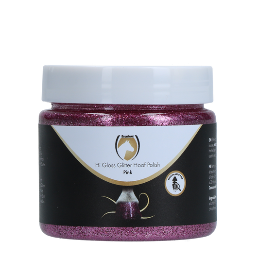 Excellent Horse Hi Gloss Glitter Huflack Pink 150 ml – Strahlender Glanz für Pferdehufe