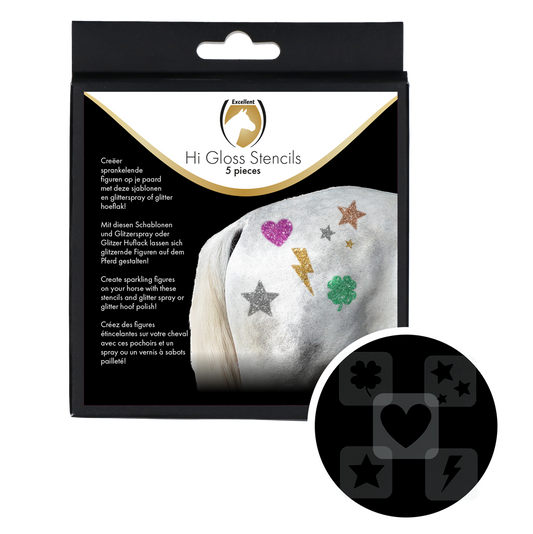 Excellent Horse Hi Gloss Schablonen 5 Stück – Kreative Glitzerfiguren Für Ihr Pferd