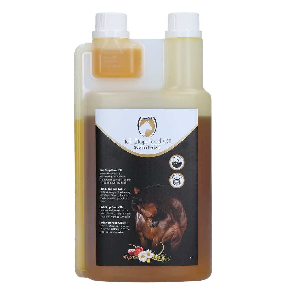 Excellent Horse Itch Stop Feed Oil 1 l – Einzigartige Mischung Für Hautpflege