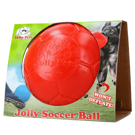 Jolly Jollyflex Fußball Orange L – Bissfestes Material und Schwimmfähig