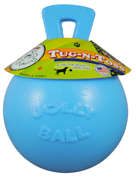 Jolly Tug-n-Toss Heidelbeere M – Selbstaufrichtender Spielball für Hunde