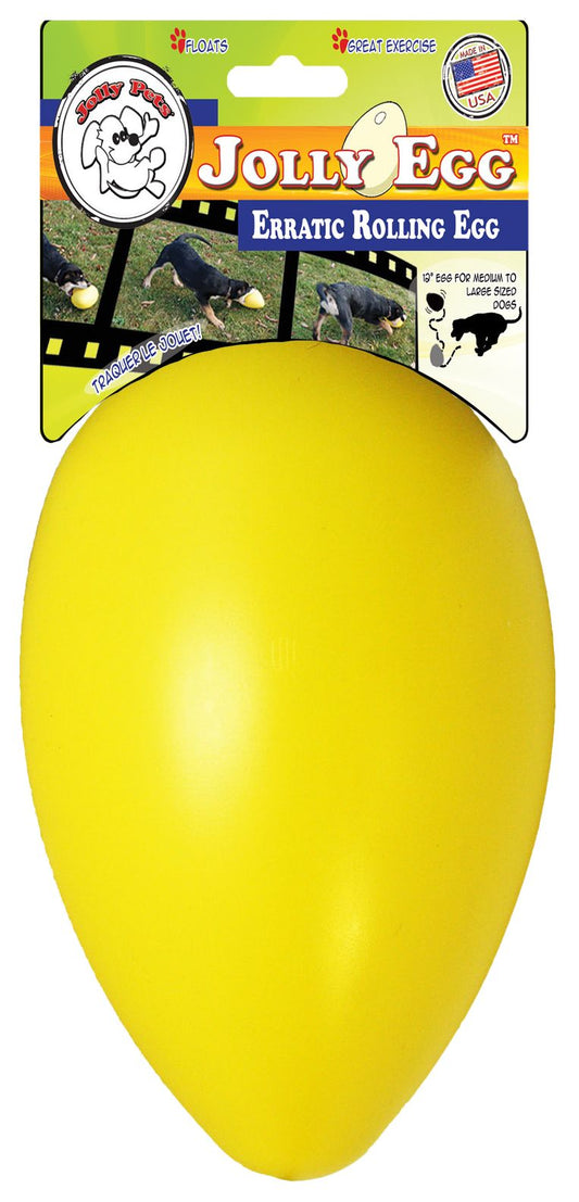 Jolly Egg Gelb S – Praktisch Unzerstörbares Spielzeug für Kleine Hunde