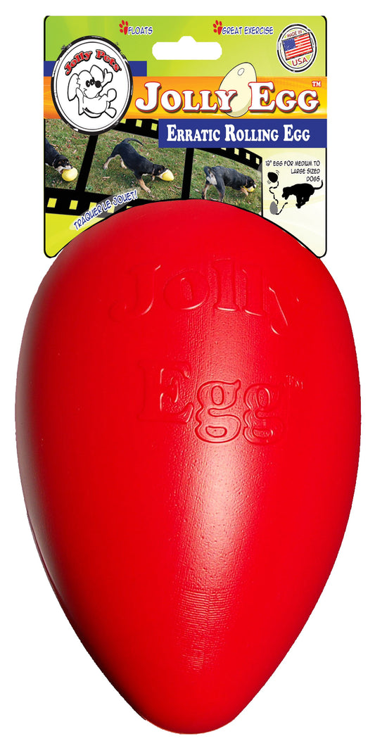 Jolly Egg Rot S – Praktisch Unzerstörbares Spielzeug für Kleine Hunde