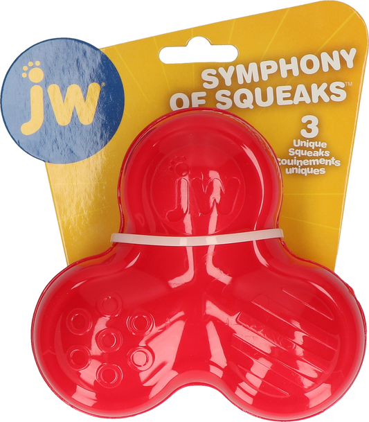 JW Symphony of Squeaks Rot – Lustiges Spielzeug Mit Quietschern