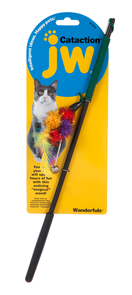 JW Wanderfulls Katzen Spielzeug – Interaktive Angelrute mit Catnip