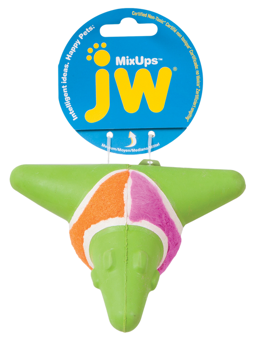 JW Mixups Arrow Ball M – Kombinierte Materialien für Maximalen Spielspaß