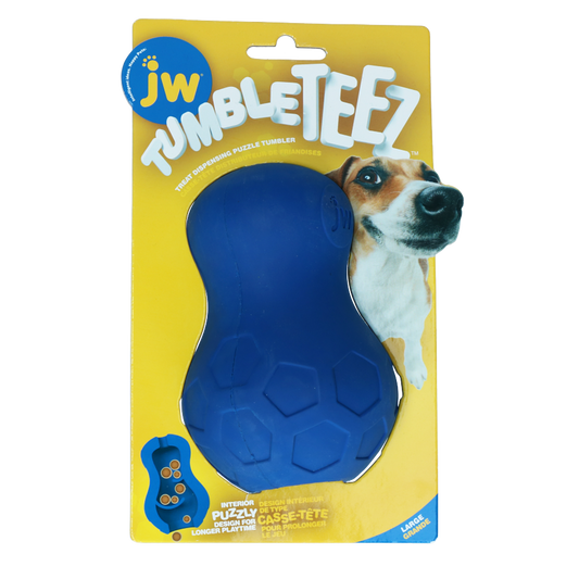 JW Tumble Teez Blau L – Geistige Herausforderung Für Ihren Hund