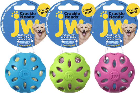 JW Crackle Heads Ball S – Langlebiges Spielvergnügen Für Hunde
