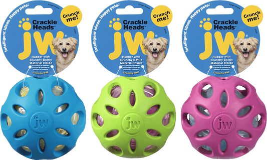 JW Crackle Heads Ball L – Hergestellt Aus Langlebigem Kautschuk