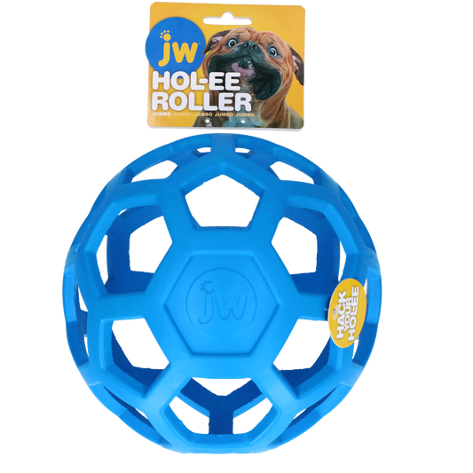 JW Hol-ee Roller Jumbo Blau – Perfekt Für Apportierspiele Mit Leckerlis