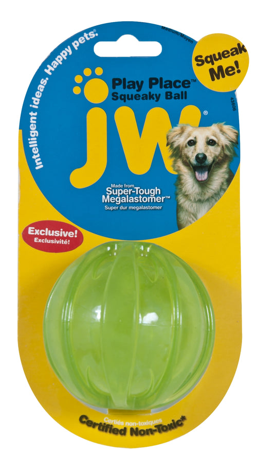 JW Squeaky Ball M – Unwiderstehlicher Erdnussbutterduft