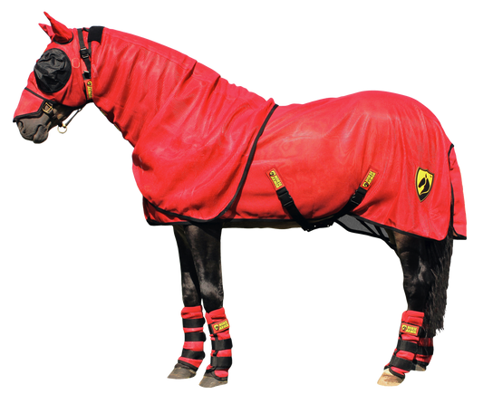 Horse Armor Knockdown Fliegendecke 191 cm – Integriertes Insect Shield für Optimalen Insektenschutz
