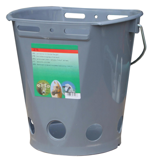 Lambar 2-Seiten Eimer 8 Liter – Mit 5 Trinköffnungen für Flexibles Trinken