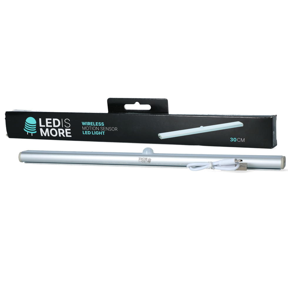 LED Is More LED Lampe 30 cm – Kabellose Lampe Mit Bewegungssensor