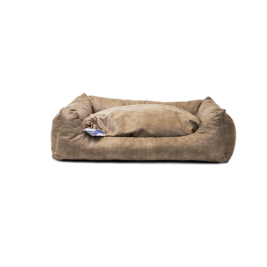 Let's Sleep Sweet Dreams Hundekorb Mit Kissen L Taupe – Luxuriöser Komfort Für Ihren Hund
