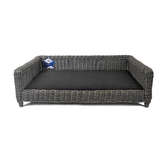 Let's Sleep Cozy Basket – Bequemer Weidenkorb Für Hunde XL Anthrazit