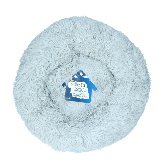 Let's Sleep Donut Hellgrau M – Bequemes Schlafen Für Haustiere