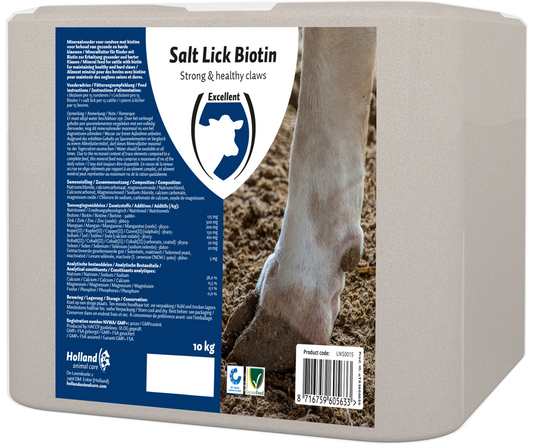 Excellent Leckstein Biotin 10 kg – Unterstützung Für Gesunde Klauen