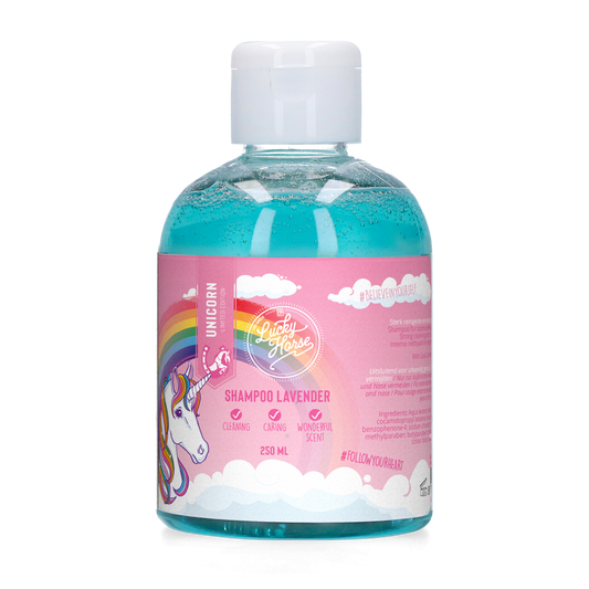 Lucky Horse Unicorn Shampoo Lavendel 250 ml – Sanfte Reinigung und Pflege für Pferdehaare