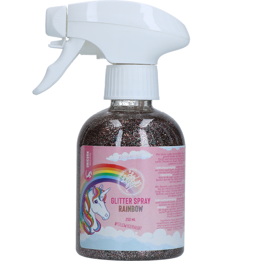 Lucky Horse Unicorn Glitzerspray Regenbogen – Für Strahlenden Glitzereffekt auf Fell und Mähne