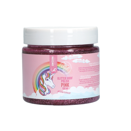 Lucky Horse Glitzer Huflack Rosa – Atemberaubender Glanz für Pferdehufe