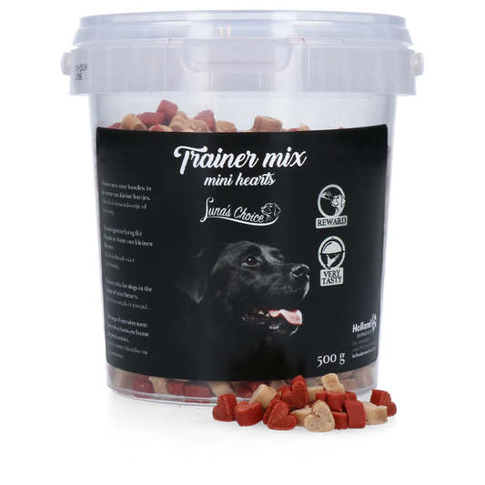 Luna's Choice Trainer Mix Herzen – Halbfeuchte Hühnchen Snacks für Kleine Hunde