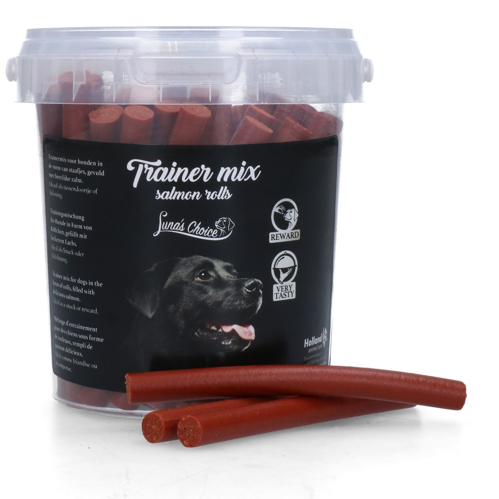 Luna's Choice Trainer Mix Lachsröllchen – Leckere Halbfeuchte Hundesnacks