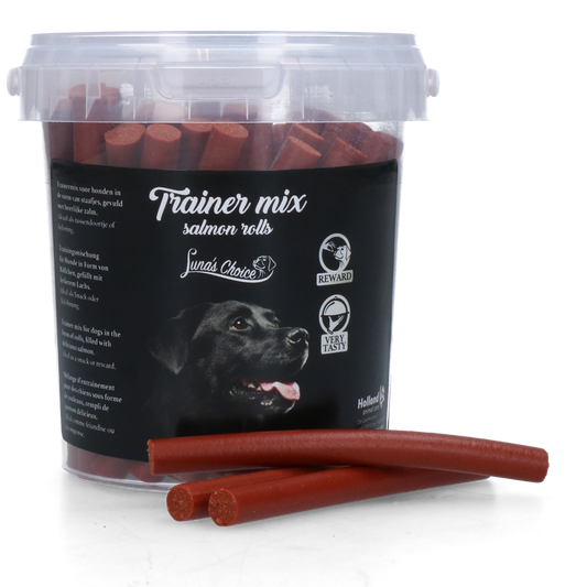 Luna's Choice Trainer Mix Lachsröllchen – Leckere Halbfeuchte Hundesnacks