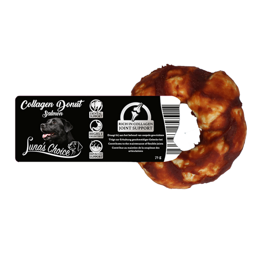 Luna's Choice Collagen Chews Donut Lachs – Reich an Kollagen für Gesunde Gelenke und Haut